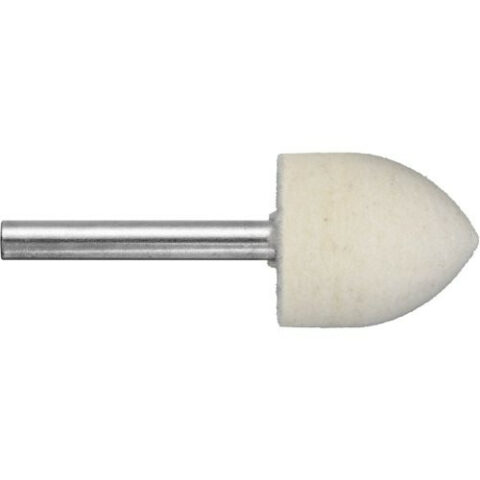 Polierstift P3SP Spitzbogenform 20×25 mm Schaft 6 mm Filz für Polierpaste