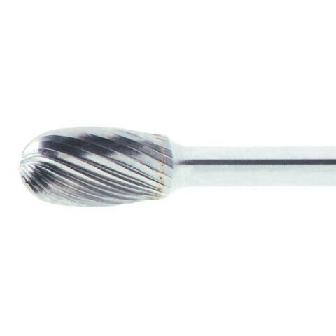 Fräser HFE Tropfenform für Edelstahl/Stahl 3×7 mm Schaft 3 mm | Verz. 5