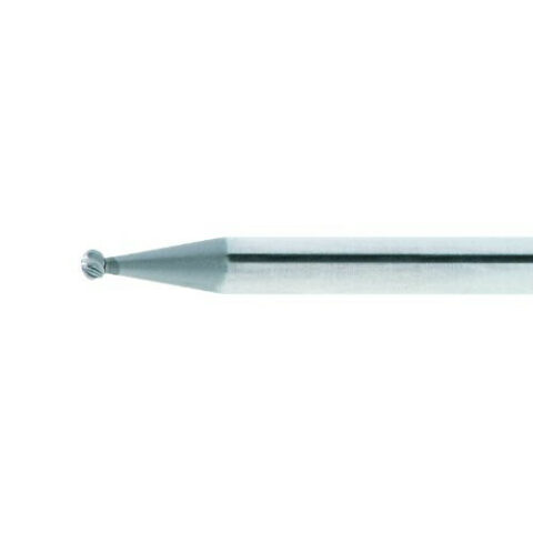 HSS-Mini-Fräser MF Kugelform für Edelstahl/Stahl 1.6×1.5 mm Schaft 3 mm | Verz. 5