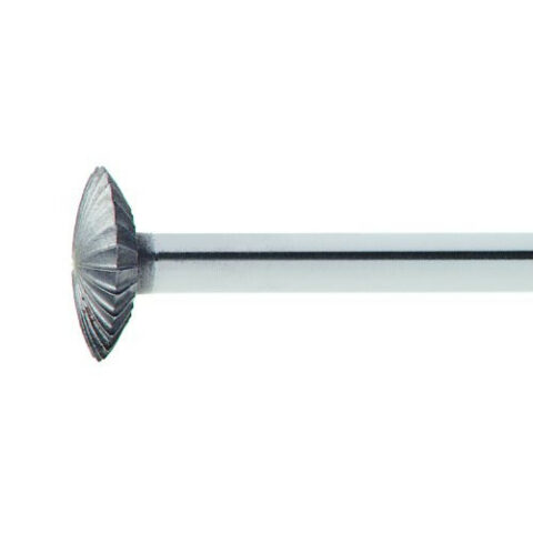 HSS-Mini-Fräser MF Linsenform für Edelstahl/Stahl 10×2.5 mm Schaft 3 mm | Verz. 5