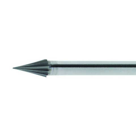 HSS-Mini-Fräser MF Spitzkegelform für Edelstahl/Stahl 4×7 mm Schaft 3 mm | Verz. 5