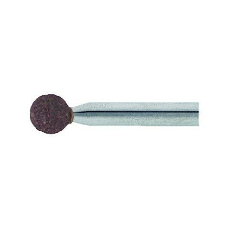 Schleifstift D14 Kugelform für Werkzeugstähle 4×4 mm Schaft 3 mm | Korn 80