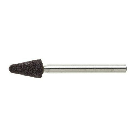 Schleifstift D36 Rundkegelform für Werkzeugstähle 6×11 mm Schaft 3 mm | Korn 80