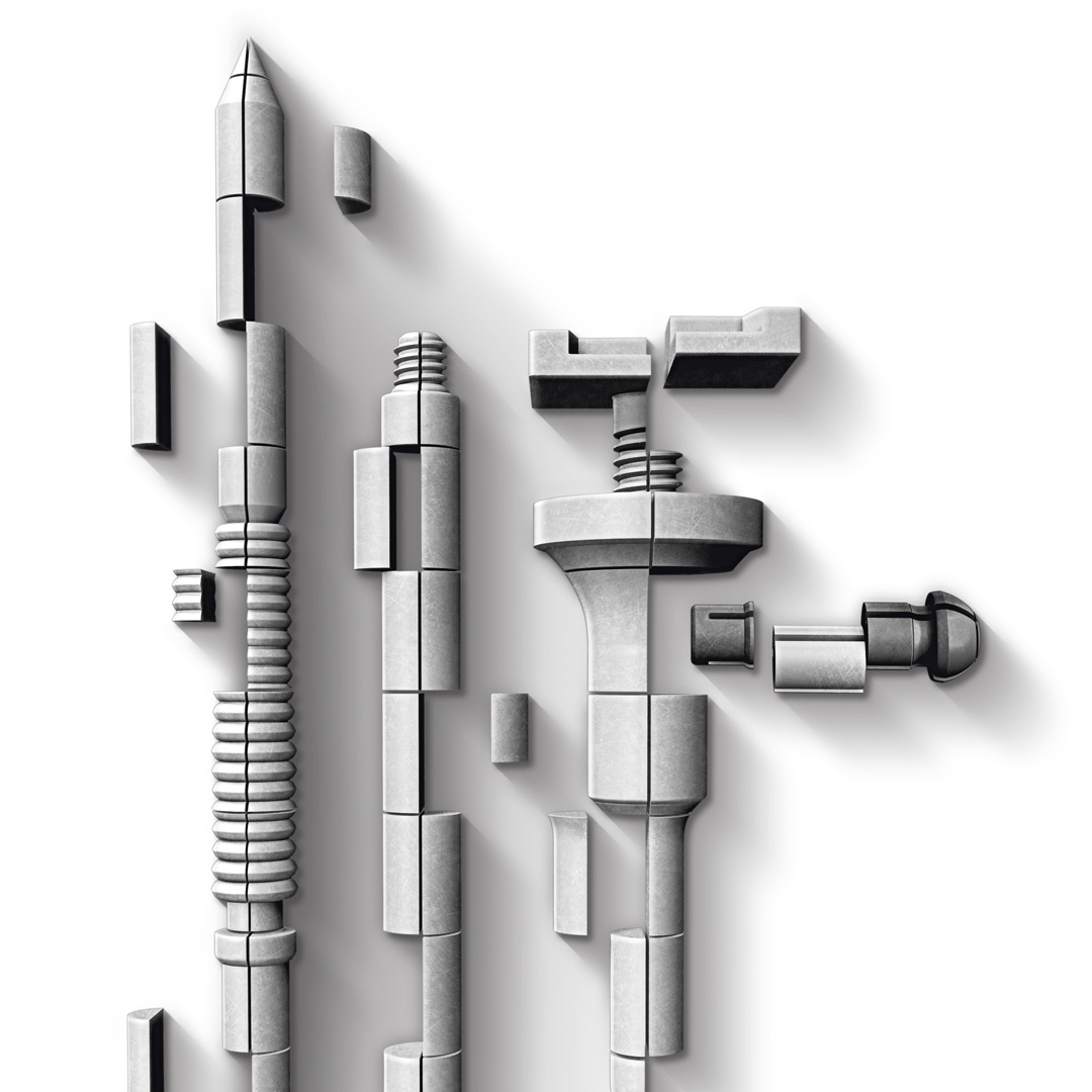 CBN-Schleifstift CS Zylinderform 1.5×3 mm Schaft 3 mm