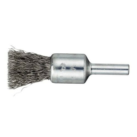 BPVW universal shank brush for stainless steel 10×20 mm for angle grinder crimped