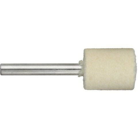 P3ZY cylindrical mounted point 12×20 mm shank 6 mm felt for polishing paste