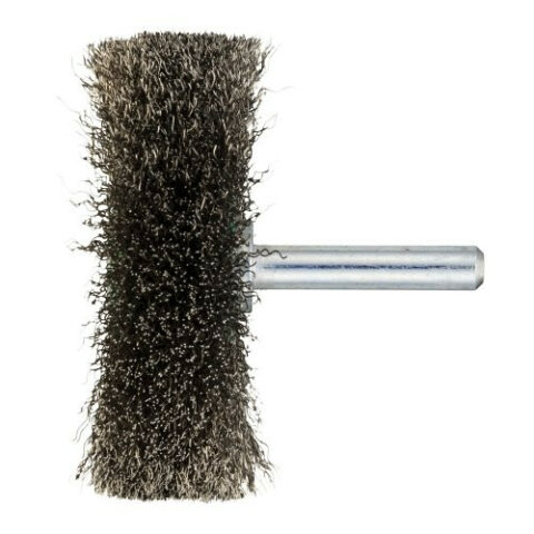 BSSW round shaft brush for steel 60×18 mm for drilling machine crimped