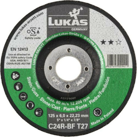 T42 cutting disc for stone 230×3 mm depressed centre | for angle grinder | C24R-BF