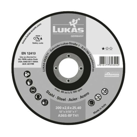 T41 cutting disc for steel 300×3.5 mm straight | bore 32.00 mm | for separator