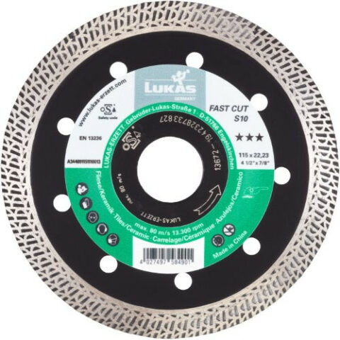 FAST Cut S10 diamond cutting disc for stone/concrete/asphalt Ø 125 mm for angle grinder