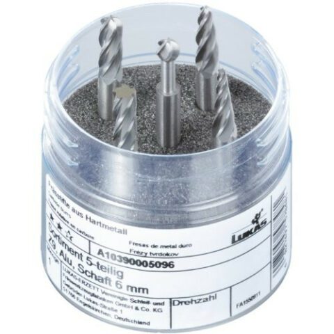 burr set 5 parts shank mm shaft 6 mm | cut 9 for aluminium
