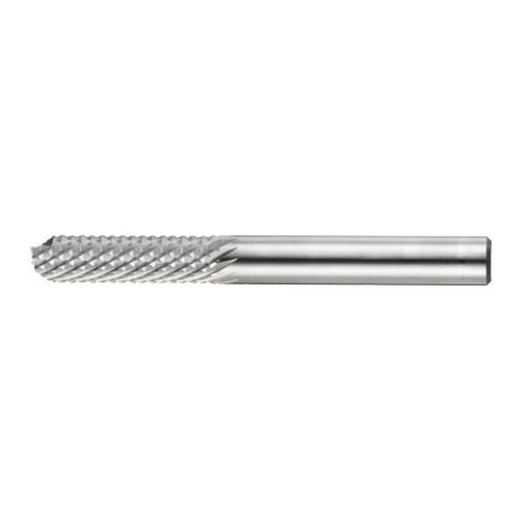 HFAS cylindrical burr for plastic 10×30 mm shank 10 mm | face toothing Composite Fine