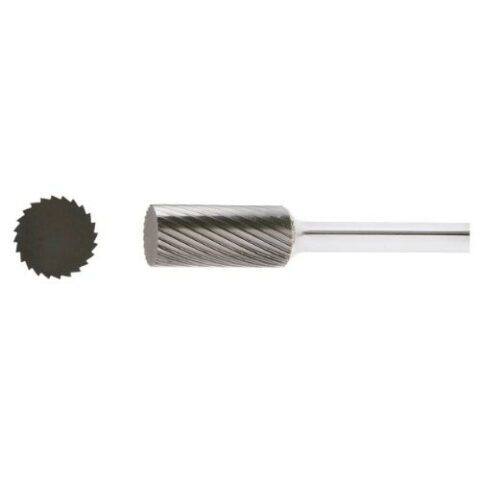 HFA cylindrical burr for stainless steel/steel 12×25 mm shank 6 mm | cut 5