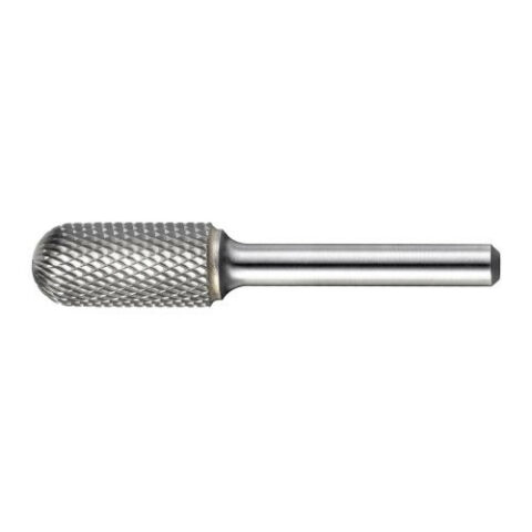 HFC cylindrical round nose burr for hardened steel 12×25 mm shank 6 mm | cut ZF1