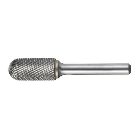 HFC cylindrical round nose burr for hardened steel 12×25 mm shank 6 mm | cut ZF2