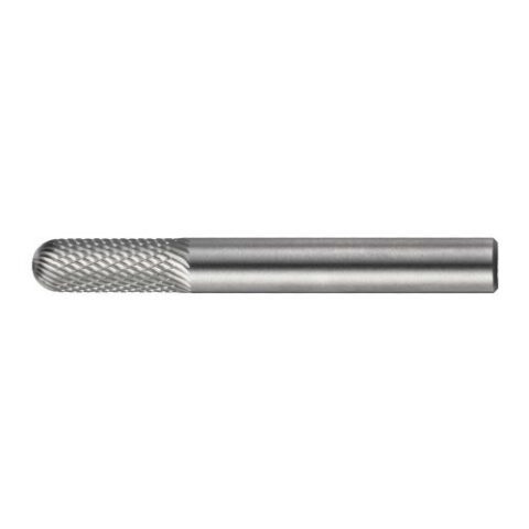 HFC cylindrical round nose burr for hardened steel 6×16 mm shank 6 mm | cut ZF3