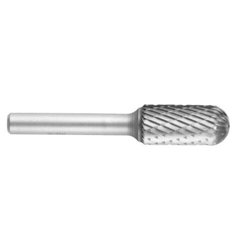HFC universal cylindrical round nose burr 12×25 mm shank 1/4"