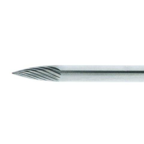 HFG pointed tree burr for stainless steel/steel 6×18 mm shank 6 mm | cut 5