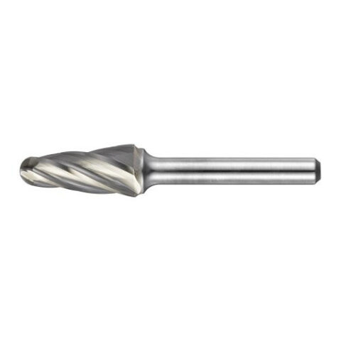 HFL ball nosed cone burr for aluminium 12×25 mm shank 6 mm | cut 9