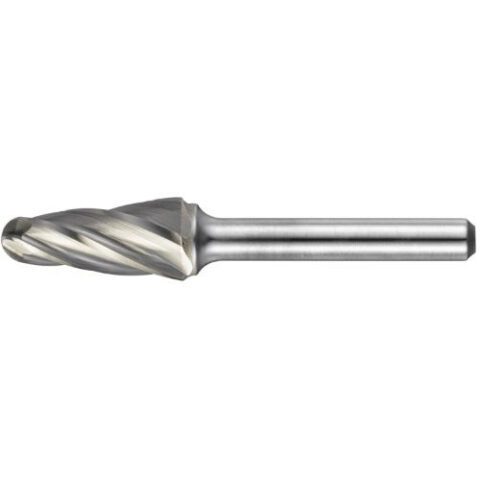 HFL ball nosed cone burr for aluminium 12×30 mm shank 6 mm | cut 9