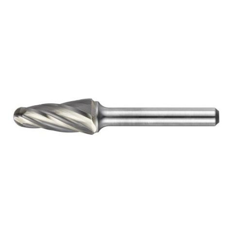 HFL ball nosed cone burr for aluminium 8×20 mm shank 6 mm | cut 9
