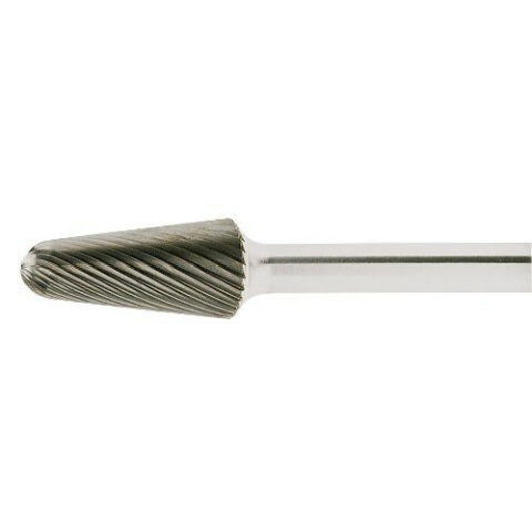 HFL ball nosed cone burr for hard materials 12×30 mm shank 8 mm | cut 4