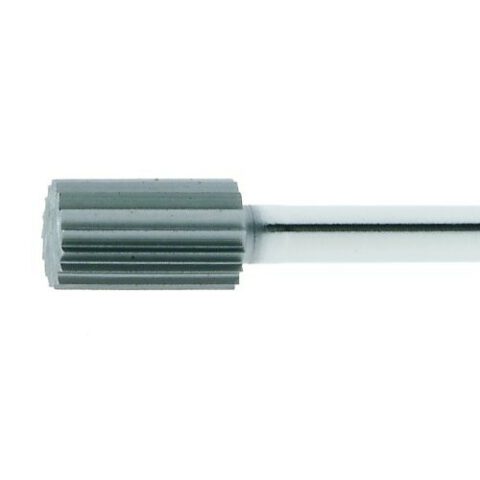 HSS MF cylindrical miniature burr for stainless steel/steel 6×10 mm shank 3 mm | cut 5