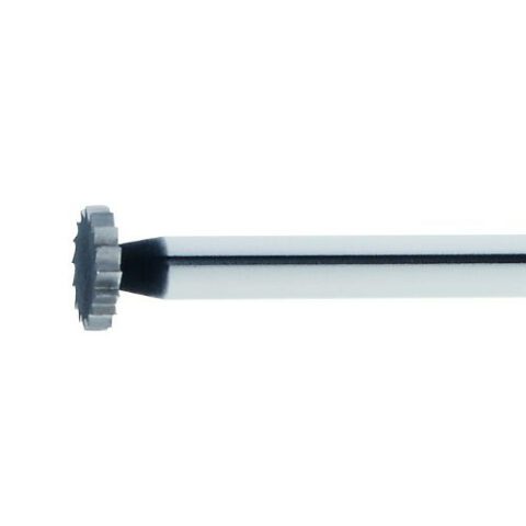 HSS MF cylindrical miniature burr for stainless steel/steel 6×1 mm shank 3 mm | cut 5