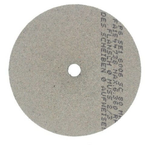P6SE1 universal polishing wheel fine 125×20 mm bore 25 mm silicon carbide grain 150