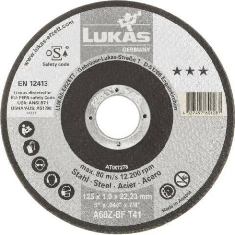 T41 cutting disc for steel 115×1 mm straight | for angle grinder | A60Z-BF
