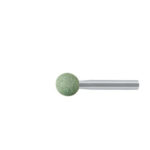 KU spherical mounted point for stainless steel 6x6 mm shank 3 mm | grain 80
