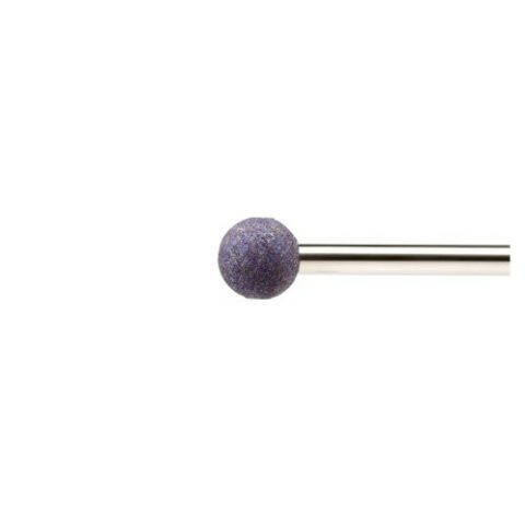 KU spherical mounted point for steel/cast steel 4×4 mm shank 3 mm x 50 mm | grain 100