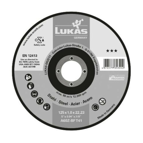 T41 cutting disc for steel 125×1.6 mm straight | for angle grinder | A46Z-BF
