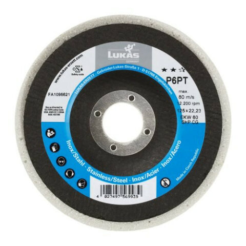 P6PT polishing disc Ø 115 mm medium for angle grinder flat compact grain 60