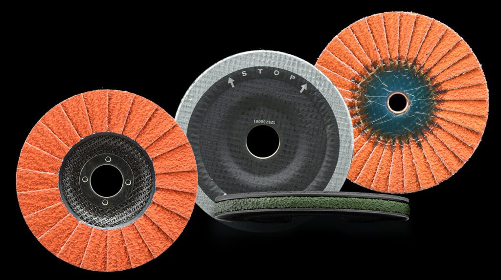 Three grinding tools for fillet welds