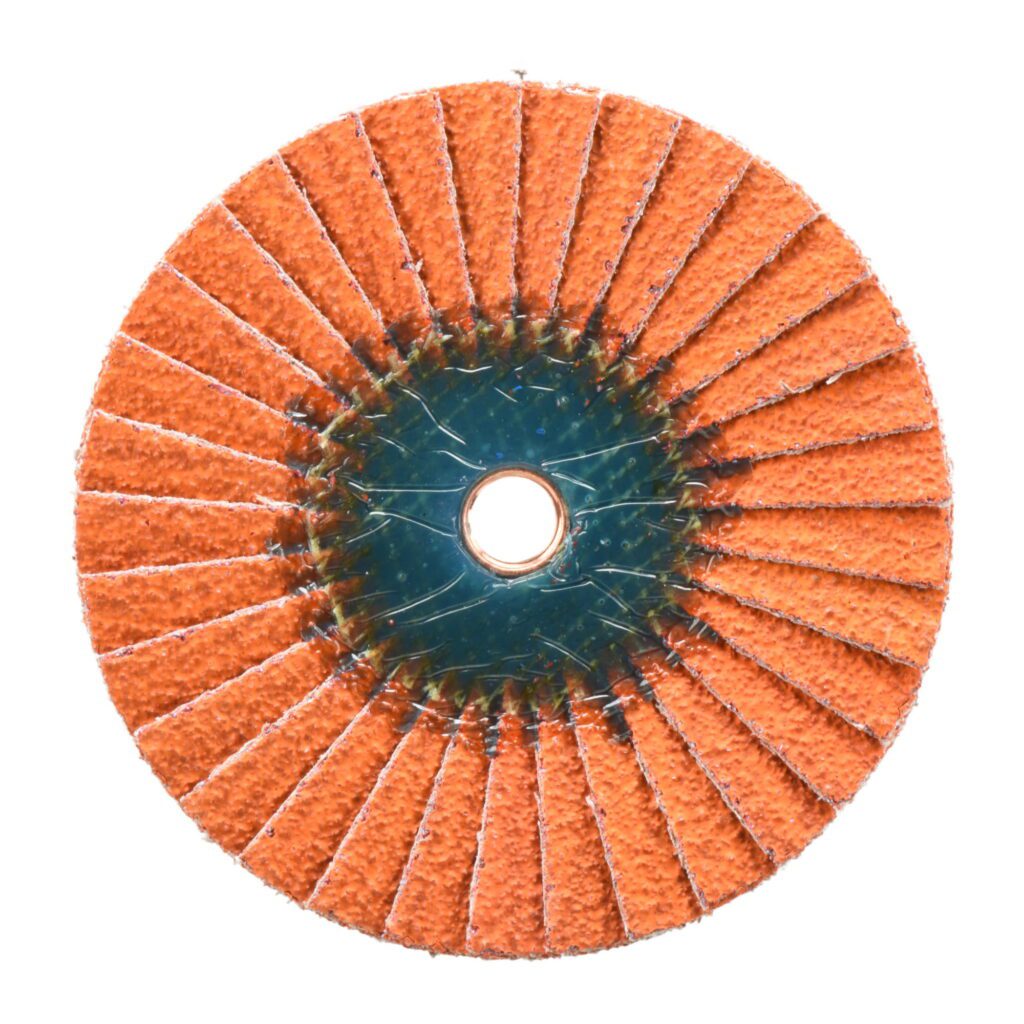 Flap disc, patented flap shape, ideal for fillet weld grinding, abrasive CeramicAd 40